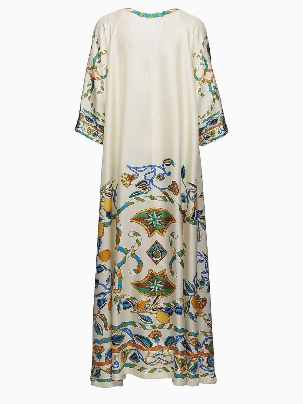 La Double J MuuMuu Dress Borboni Placed Bianco S - Picture 4 of 11